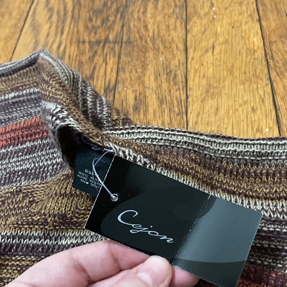 Cejon Multi-Colored Striped Shawl NWT - Picture 2 of 4